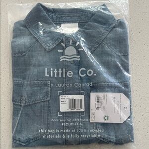 4T Little Co. boys Chambray Button Down Shirt